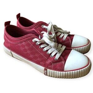 Levis 501-LO-MNGRM Casual Sneakers Low Top Red Men's size 9